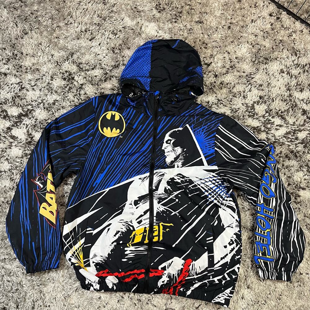BATMAN Windbreaker‎ TANGO HOTEL Jacket Men’s Sz Large Preowned